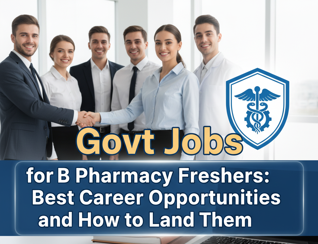 Govt Jobs for B Pharmacy Freshers: Best Career Opportunities and How to Land Them
