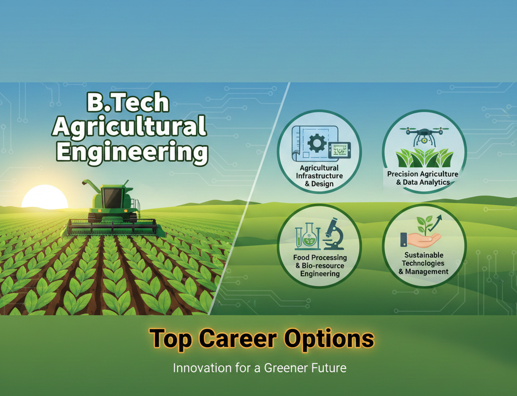 Top career options after B.Tech Agricultural Engineering