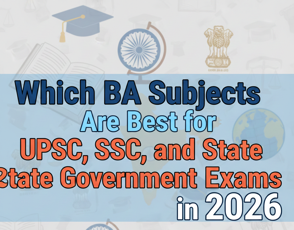 Which BA Subjects Are Best for UPSC, SSC, and State Government Exams in 2026