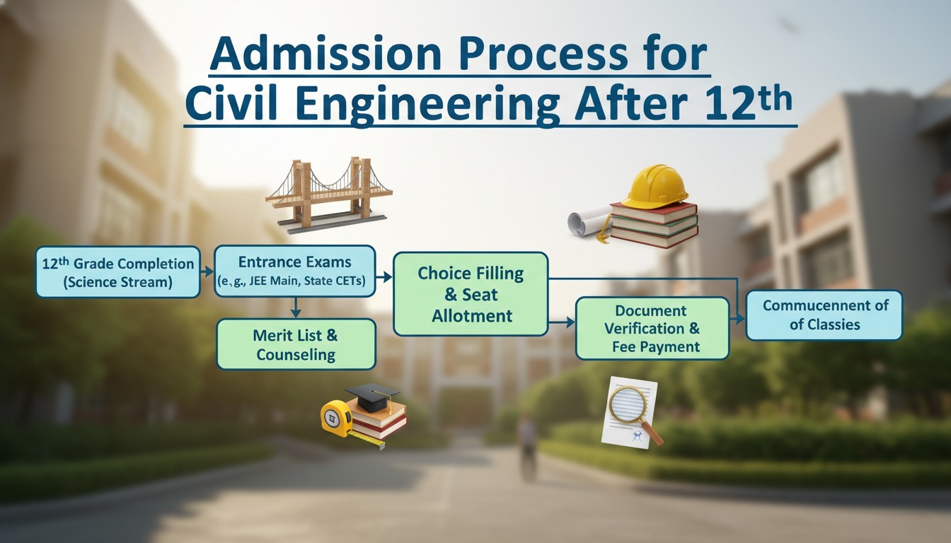 Admission Process for Civil Engineering After 12th