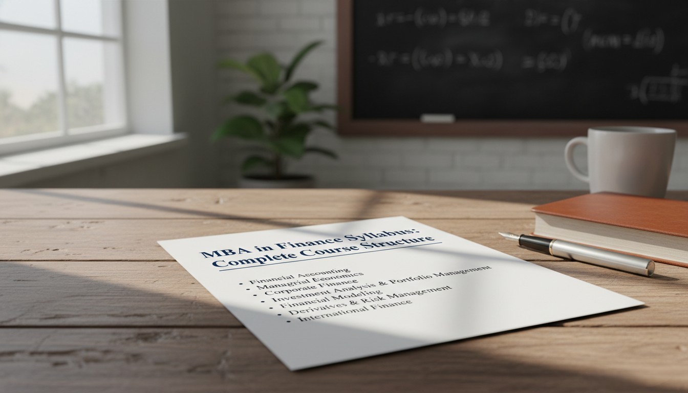MBA in Finance Syllabus: Complete Course Structure