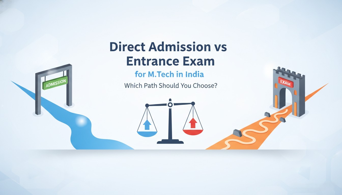 Direct Admission vs Entrance Exam for M.Tech in India: Which Path Should You Choose?