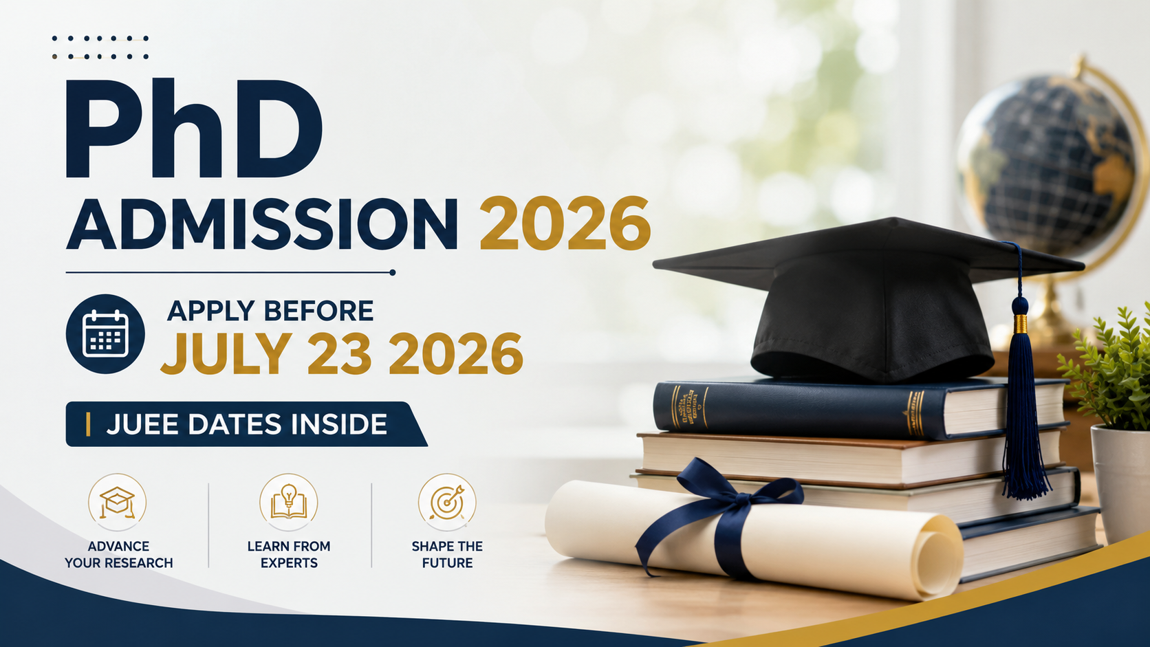 PhD Admission 2026: Apply Before July 23 2026 | JUEE Dates Inside