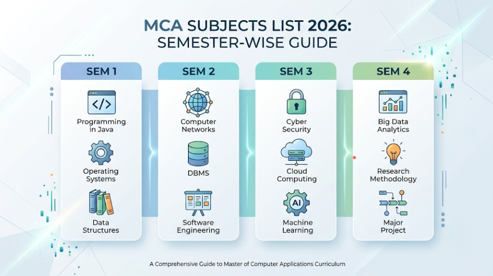MCA Subjects List 2026: Semester-Wise Guide