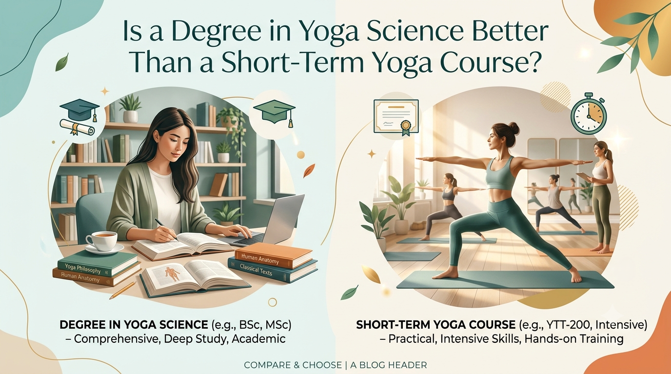 Is a Degree in Yoga Science Better Than a Short-Term Yoga Course?