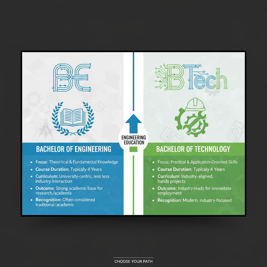 BE vs BTech: Key Differences Explained for Students