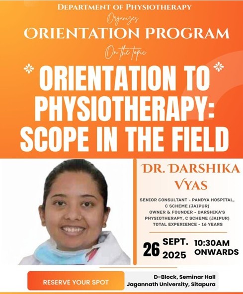 Orientation to physiotherapy- scope in the field